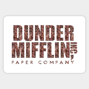 Dunder Mifflin logo of all the faces Magnet